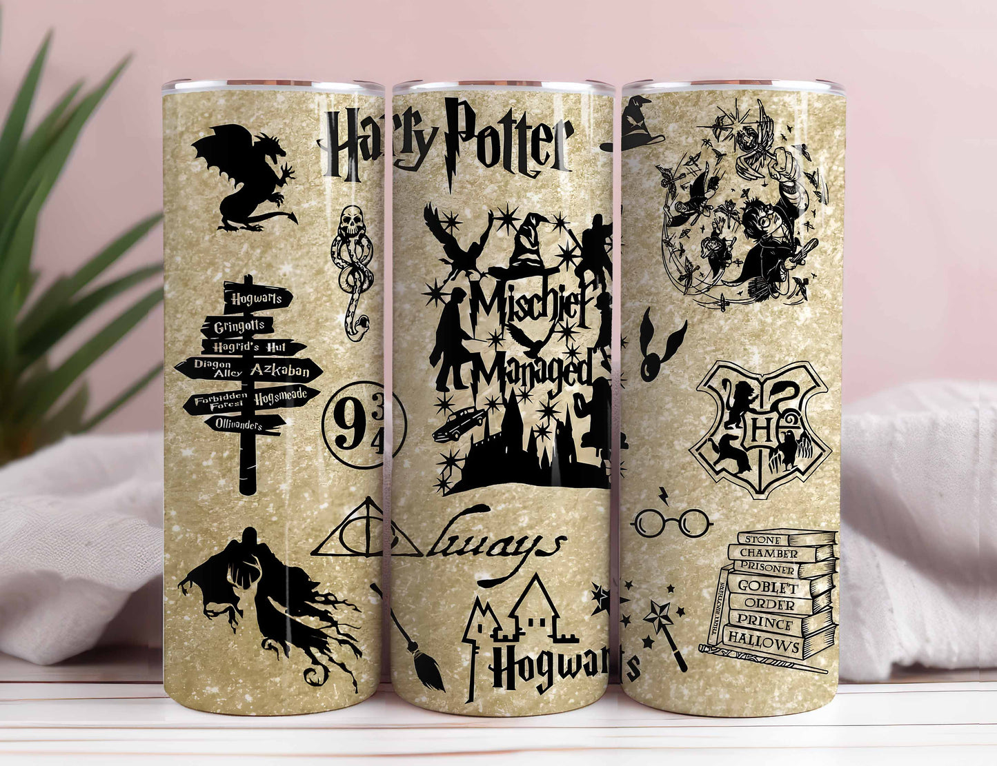 Magic 20 oz Tumbler Wrap PNG, HP Skinny Tumbler Sublimation, Wizard Tumbler Png, Poterhead Tumbler Png, Harry Magic 1