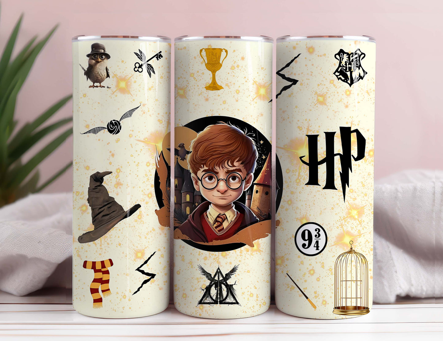 Magic 20oz Tumbler Wrap PNG, HP Skinny Tumbler Sublimation, Wizard Tumbler Png, harry Tumbler Png, Harry Magic Png, full Png Download