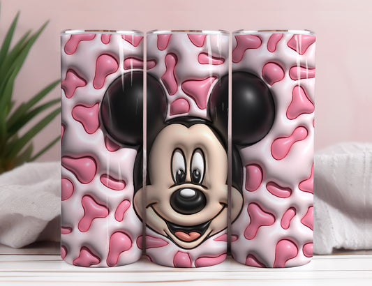 Inflated Mickey Tumbler Wrap Png 3D Tumbler Design Skinny Sublimation Digital Download 3D Sublimation Walt Disney Design Tumbler Wrap 4 - VartDigitals