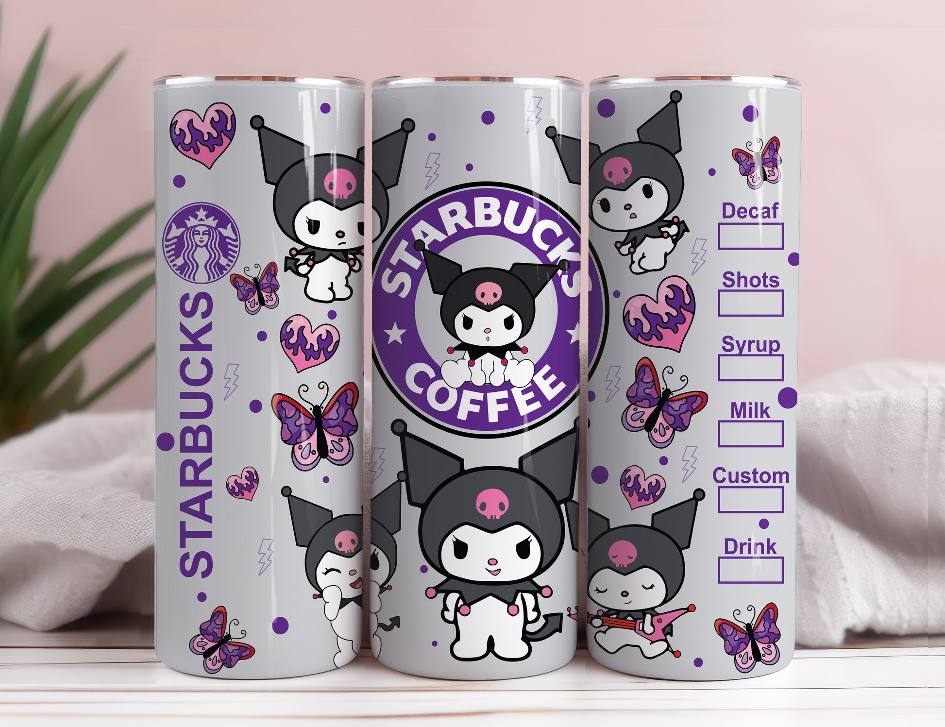 Hello Kitty Coffee Tumbler Bundle, Spring Flower Pink Cat PNG, 20oz Straight Skinny Wrap, Cartoon Tumbler, Tumbler Wrap, Full Tumbler Wrap 52 - VartDigitals