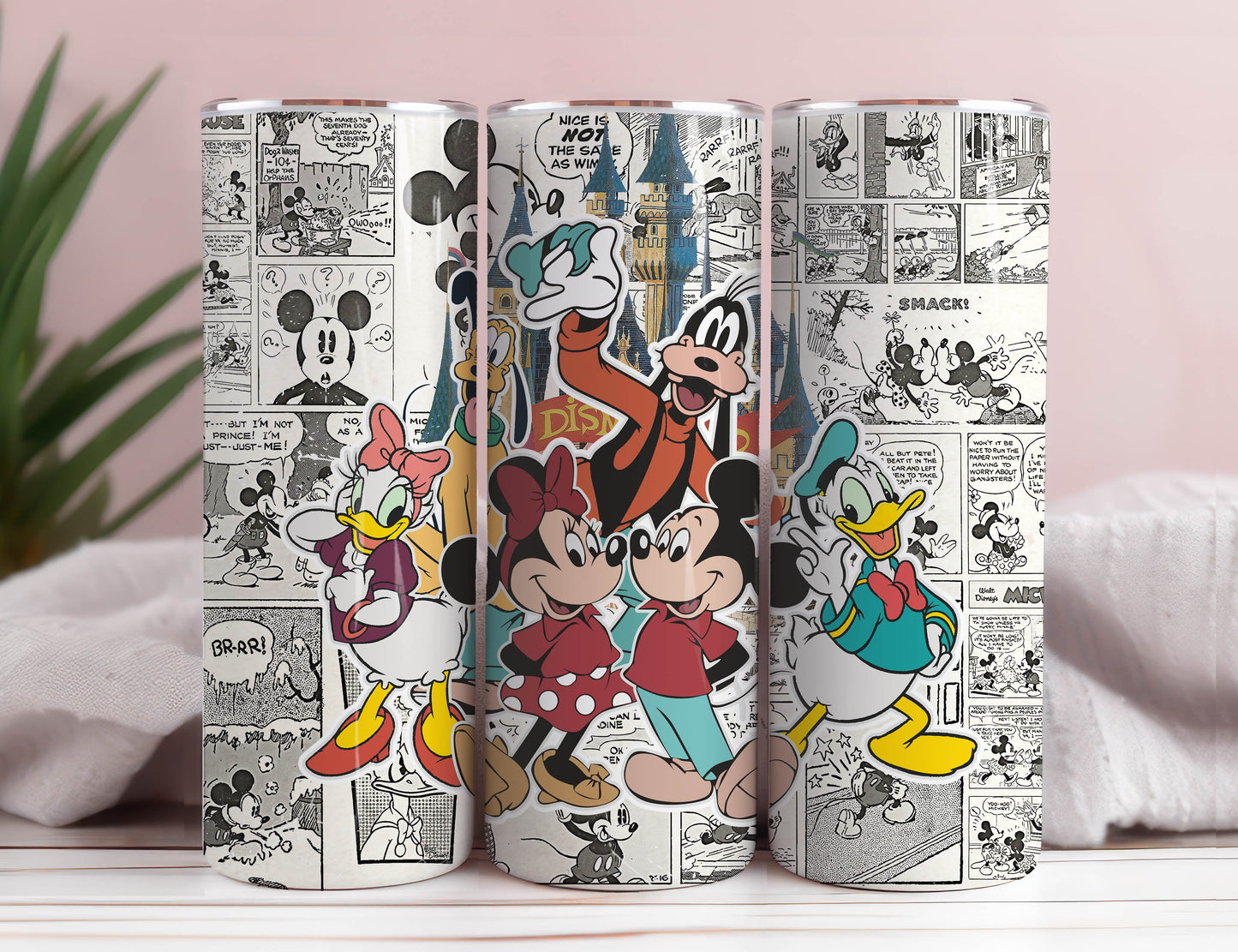 Mickey 20oz Skinny Tumbler Sublimation Designs, Cartoon Mickey and friends Tumbler Png, Mickey Wrap, Instant Download