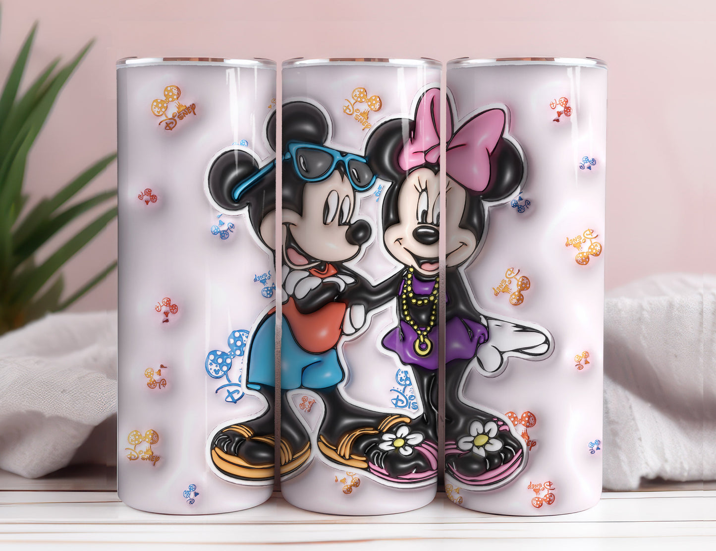 Inflated Mickey Tumbler Wrap Png 3D Tumbler Design Skinny Sublimation Digital Download 3D Sublimation Walt Disney Design Tumbler Wrap 15 - VartDigitals