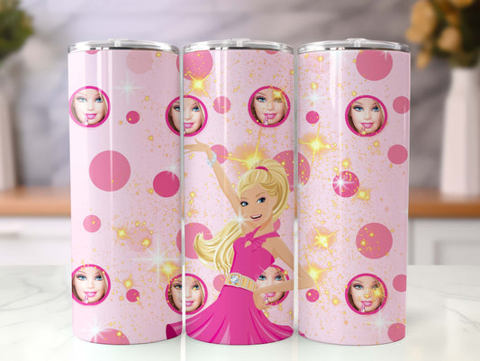 Barbie Tumbler Wrap, 20oz Straight Skinny Wrap, Sublimation Design, Cartoon Tumbler Design, Digital Download - PNG 67 - VartDigitals