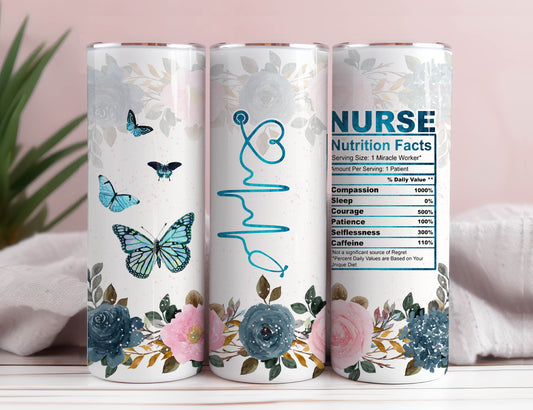 Nurse 20 oz skinny tumbler png sublimation design download, Nurse tumbler wrap png, 20 oz tumbler designs, tumbler png download 6