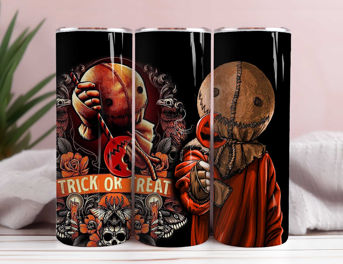 Bundle Horror Characters 20oz Skinny Tumbler Sublimation Designs Newspaper Horror Bundle Png Tumbler Straight Digital Download 7