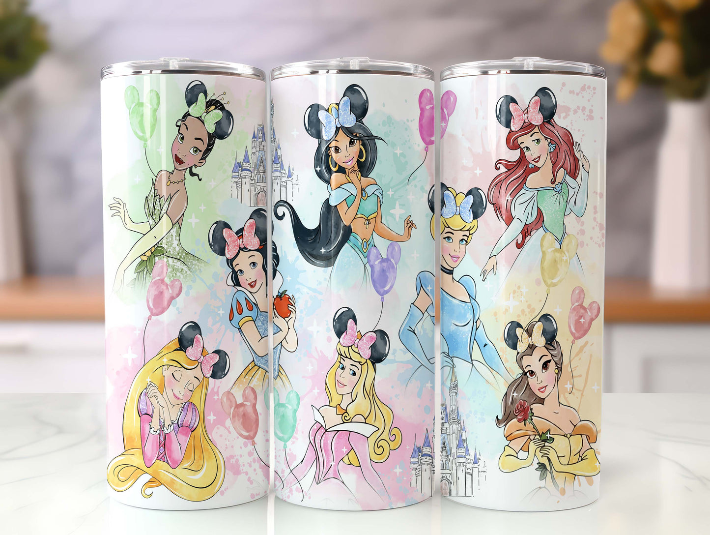 Princess Tumbler, 20oz, 16oz Fairytale Tumbler, Cartoon Tumbler Wrap, Princess 20oz,16oz, Skinny Tumbler, Princess png, Magic Tumbler Instant Download - VartDigitals