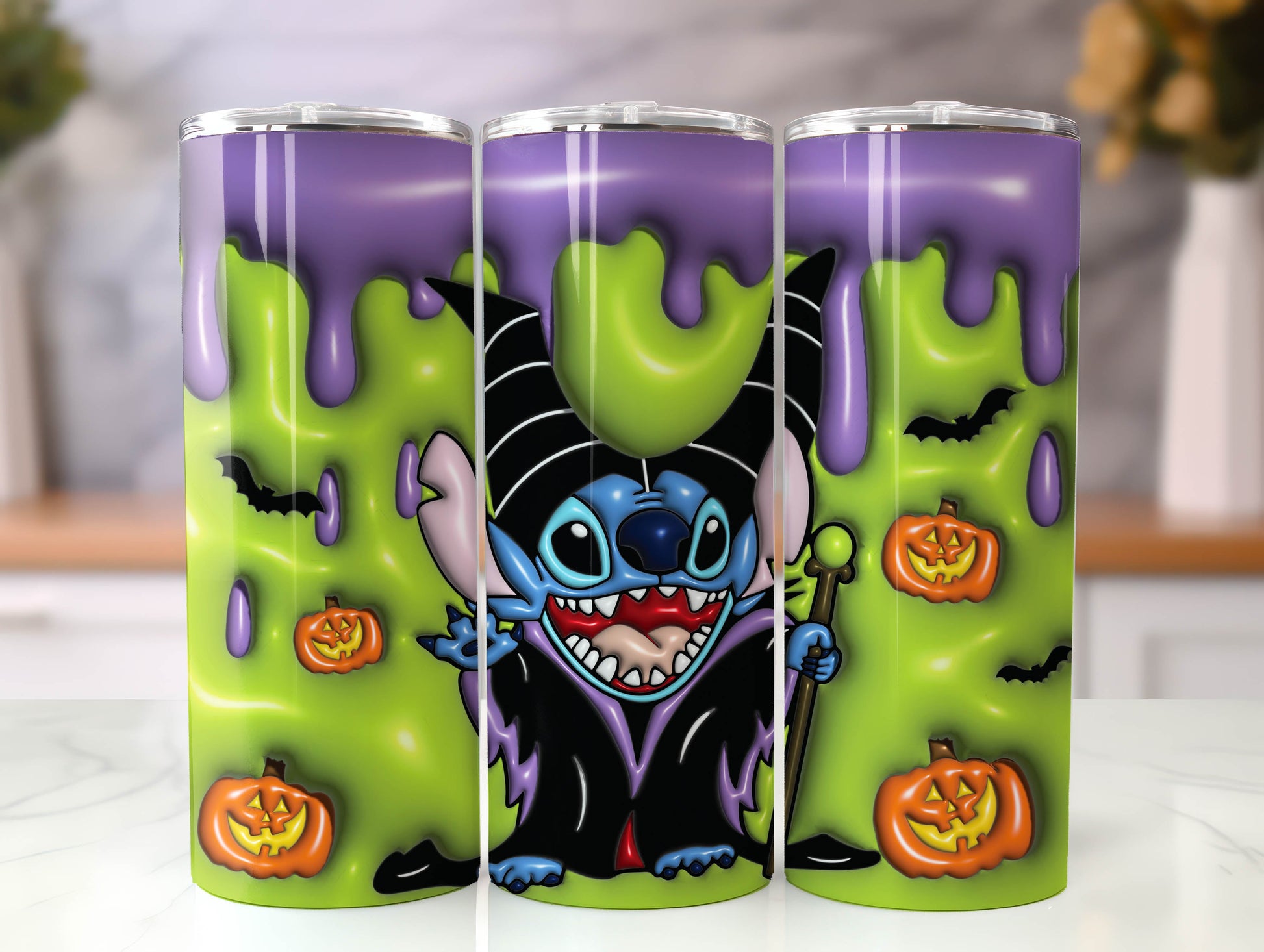 Stitch Tumbler Design Png 3D Stitch Tumbler Wraps 20oz Skinny Sublimation hallowin Digital Downloads 3D Puffy Stitch Design Sublimation Png - VartDigitals