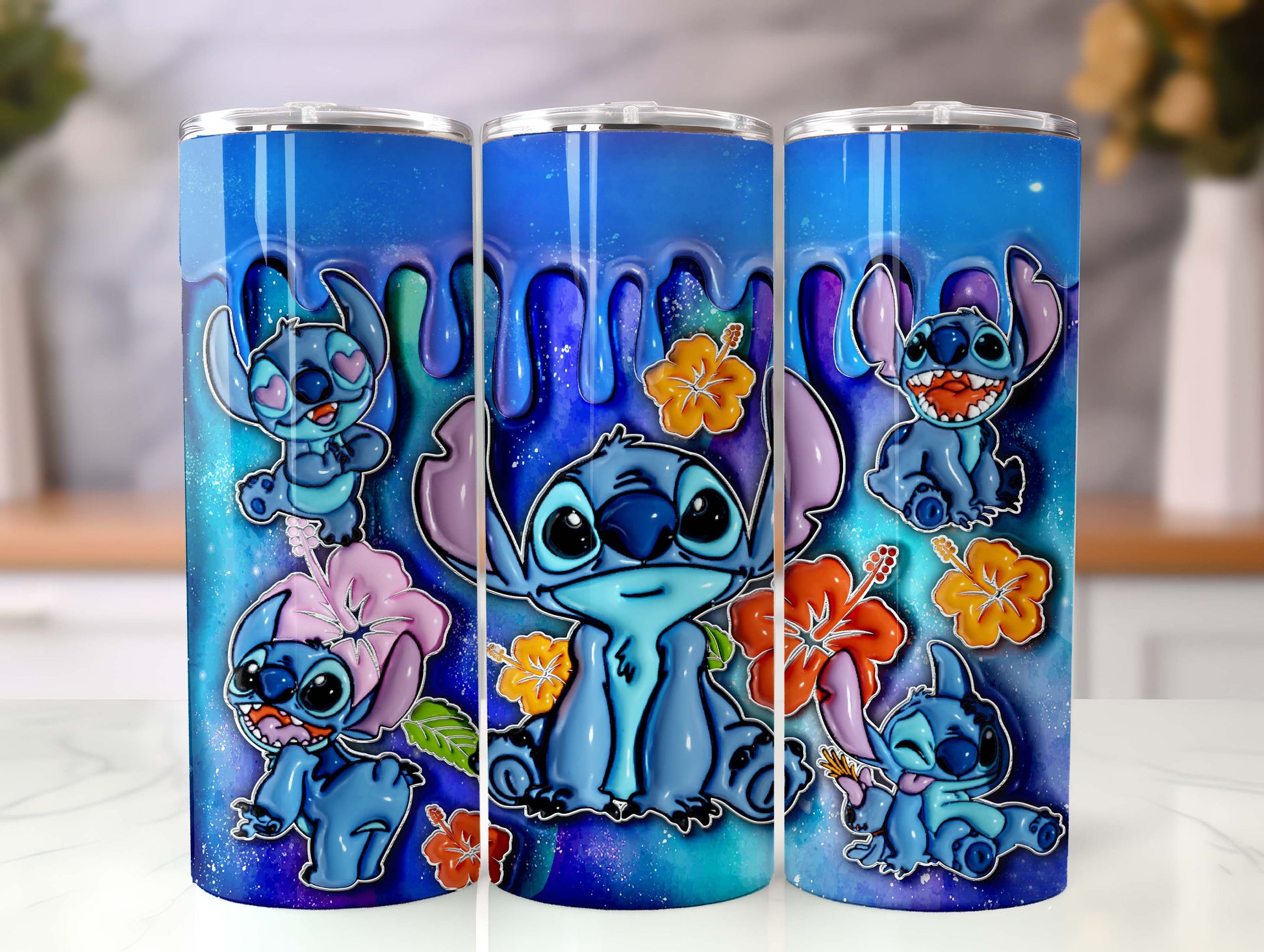 3D Inflated Tumbler, Cartoon Tumbler Wrap, Inflated Tumbler Wrap, Full Tumbler Wrap, 20oz Skinny Tumbler, 3D Tumbler, Png Download - VartDigitals