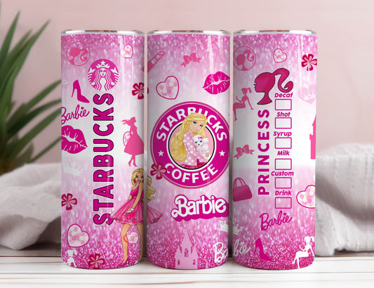 Barbie tumbler design, 20 oz straight tumbler design, sublimation image, tumbler wrap barbie sublimation, tumbler wraps barbie , png barbie