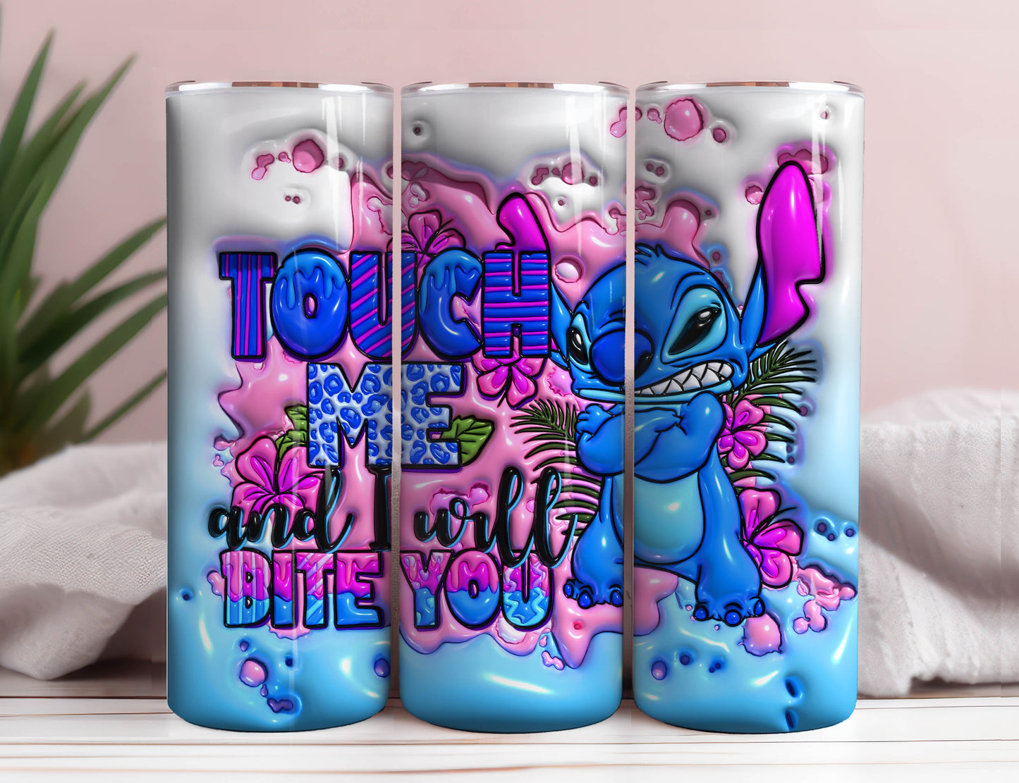 Cartoon 3D Inflated Tumbler, Cartoon Tumbler Wrap, Inflated Tumbler Wrap, Full Tumbler Wrap, 20oz Skinny Tumbler, 3D Tumbler, Png Download