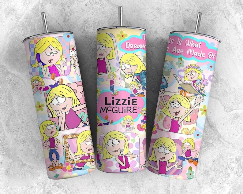 Cartoon Tumbler Wrap, 20oz Skinny Tumbler, Straight Tumbler, Magic Tumbler, Cartoon png, Full Tumbler Wrap, Instant Download - VartDigitals