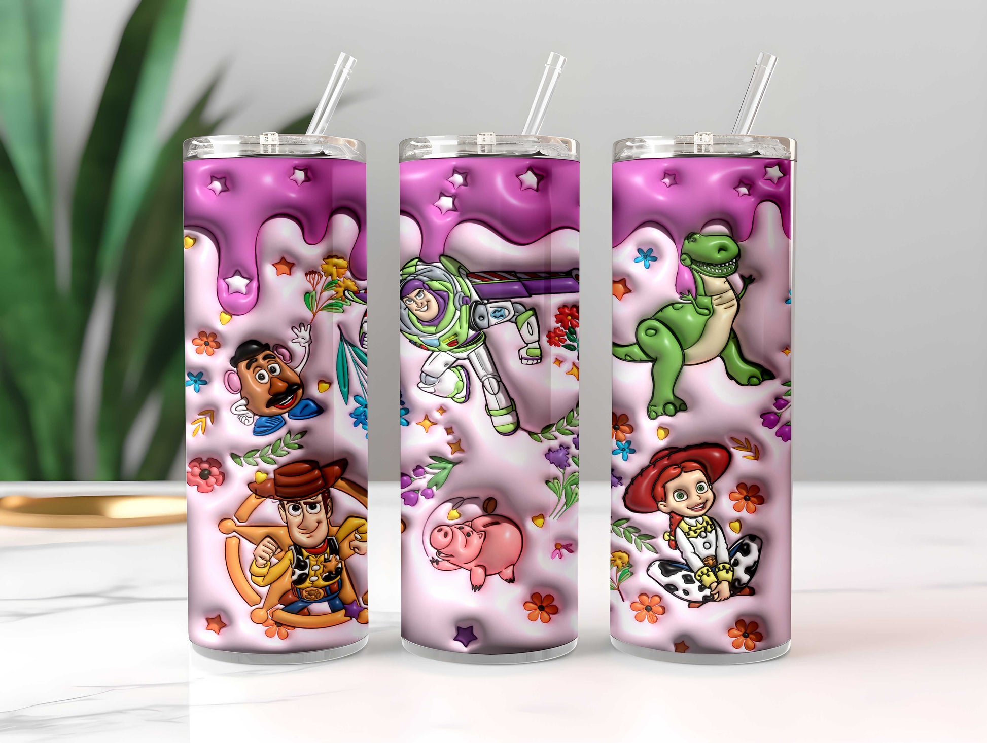 3D Inflated Cartoon Tumbler, Cartoon Movie Tumbler, Inflated Tumbler, 3D Tumbler Wrap 20oz Skinny Tumbler,Spooky Season Tumbler,Png Download - VartDigitals