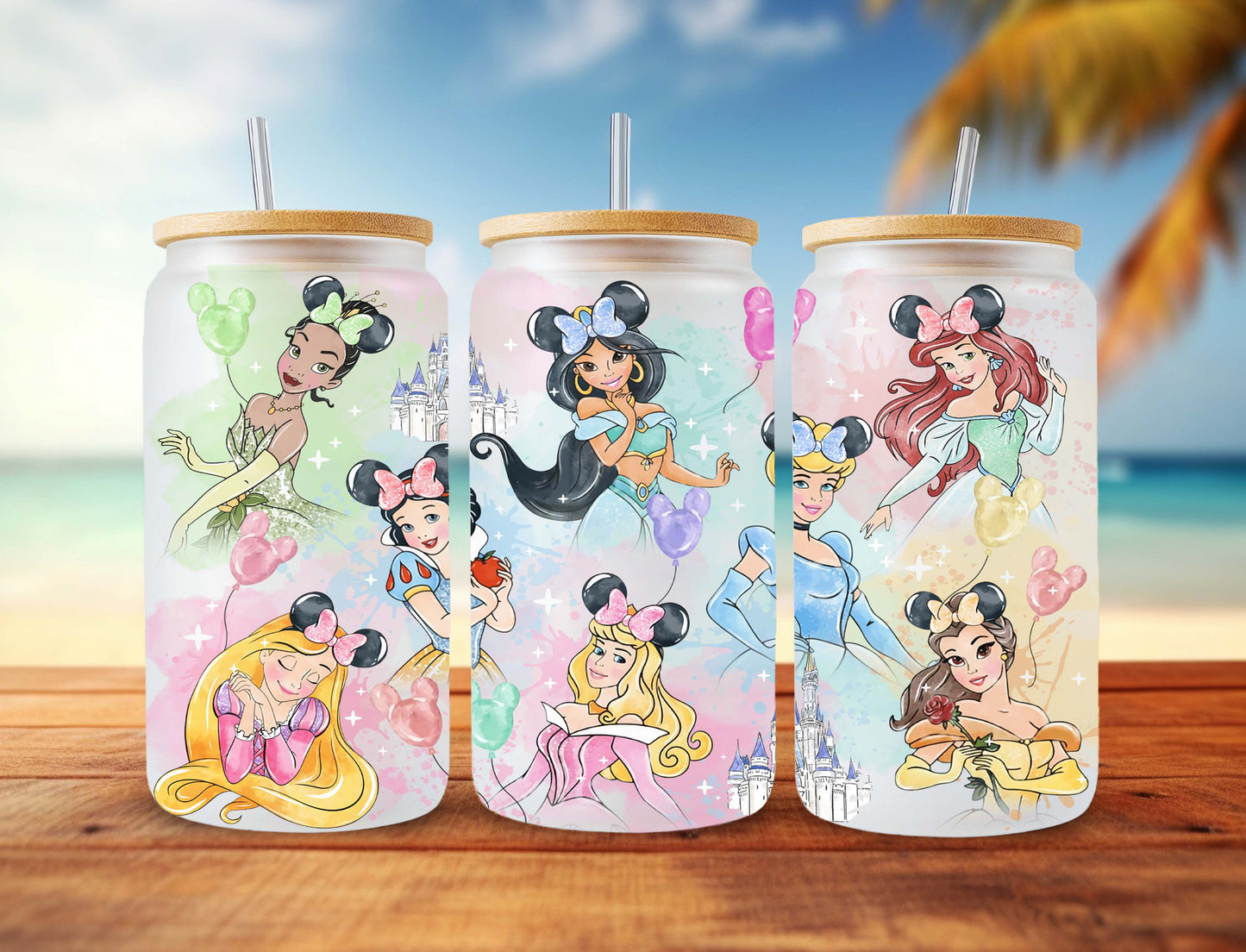 Princess Tumbler, 20oz, 16oz Fairytale Tumbler, Cartoon Tumbler Wrap, Princess 20oz,16oz, Skinny Tumbler, Princess png, Magic Tumbler Instant Download - VartDigitals