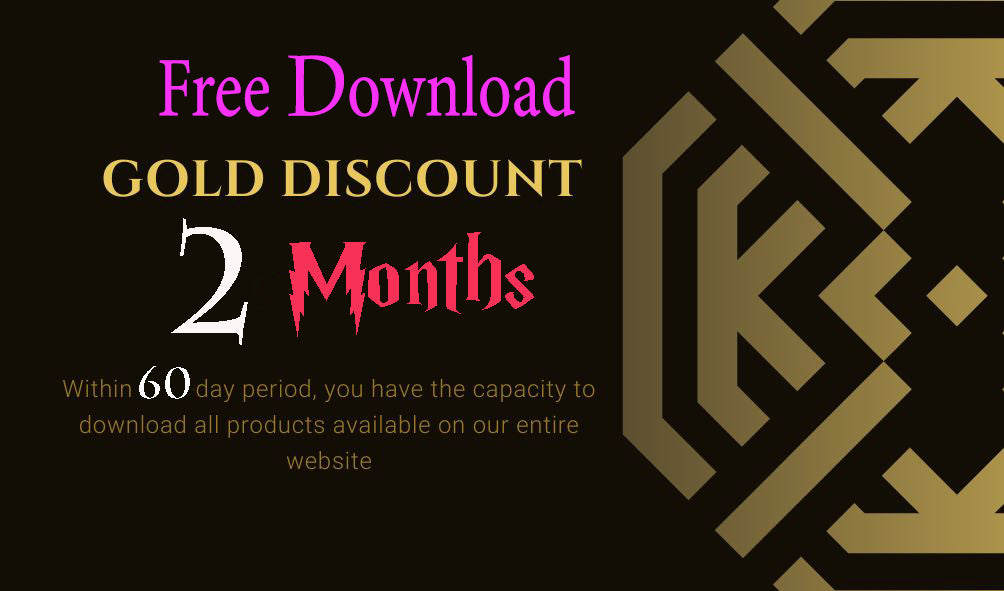 GOLD DISCOUNT (Unlimited Downloads For 2 Months) - VartDigitals