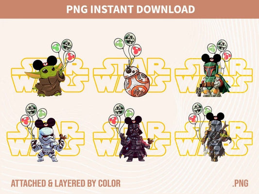 Star Wars Bundle Png, Star Wars Png, Family Matching Shirt, Family Vacation, Vacation 2023, Bundle Png, Sublimation Print Png