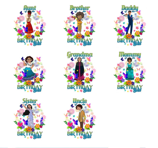 Bundle Family Birthday Girl Png, Birthday Png, Png Images Digital 300dpi