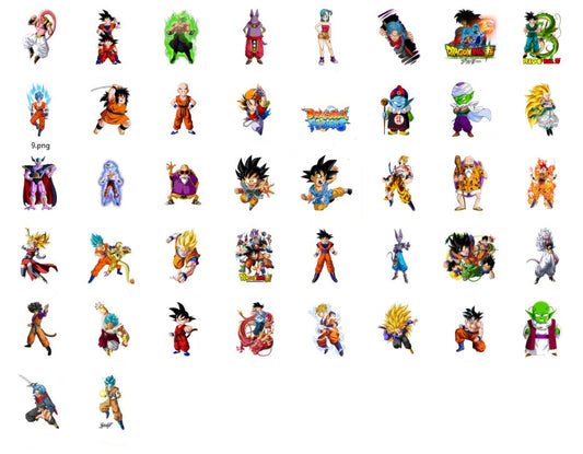 Bundle Dragon Ball Design, Songoku and friends, Comics bundle design, Anime bundle Sublimation, Comics Png sublimation