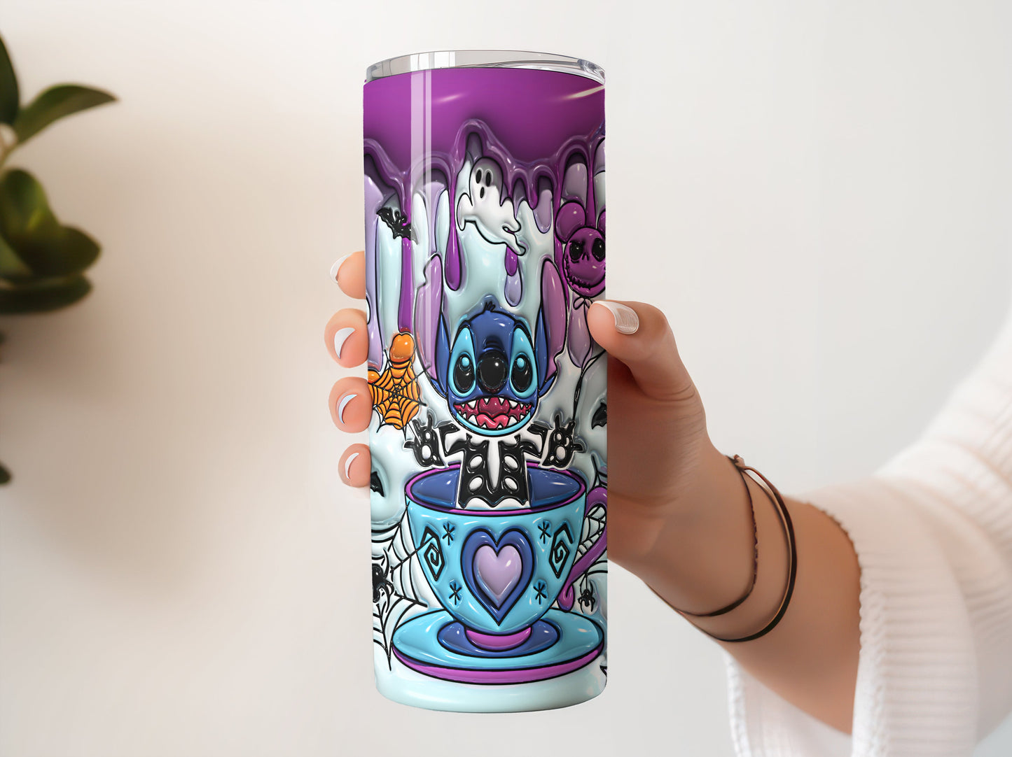 3D Inflated Tumbler, Cartoon Tumbler Wrap, Halloween Inflated Tumbler, Spooky Season, Spooky Vibes, Halloween Tumbler, Full Tumbler Wrap,Png - VartDigitals