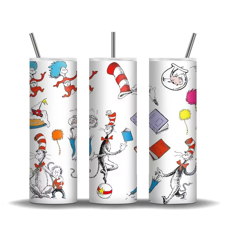 Bundle 20 Oz Dr. Seuss Tumbler Wrap, Inspired by Dr. Seuss, PNG Download - VartDigitals