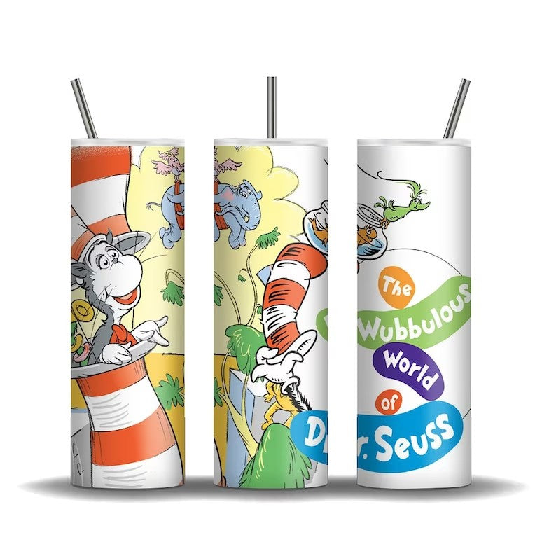 Bundle 20 Oz Dr. Seuss Tumbler Wrap, Inspired by Dr. Seuss, PNG Download - VartDigitals