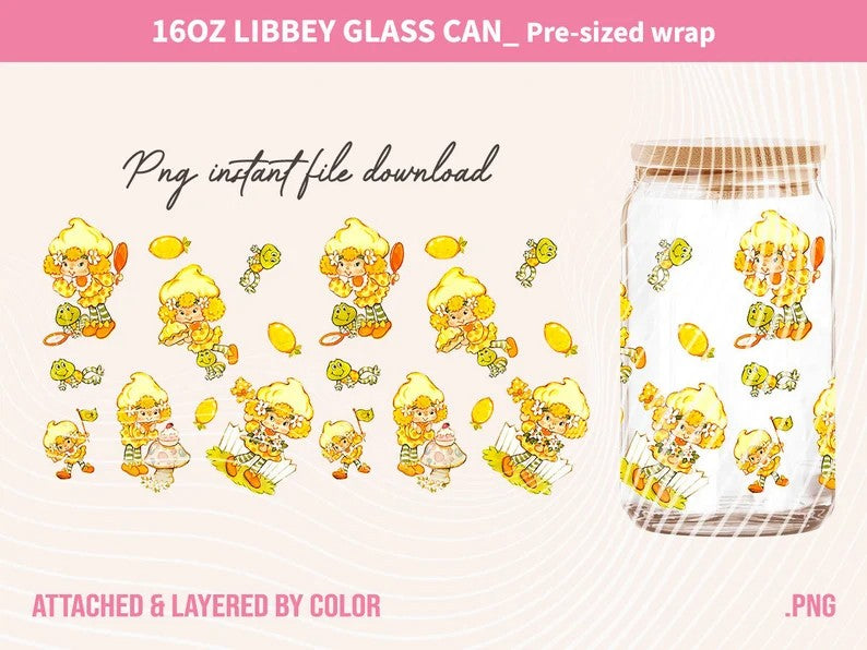 80s Cartoon Can Glass, 16oz Can Glass Wrap Design PNG, Retro Cartoon 80s Tumbler, 80s cartoons png,Retro 80s cartoons Tumbler Wrap, Png - VartDigitals