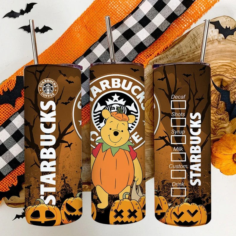 Bundle 20 oz Mickey And Friends Halloween Starbucks Tumbler Wrap, Mickey Tumbler Png, Trick Or Treat, Mickey Horror, Spooky Vibes Png - VartDigitals