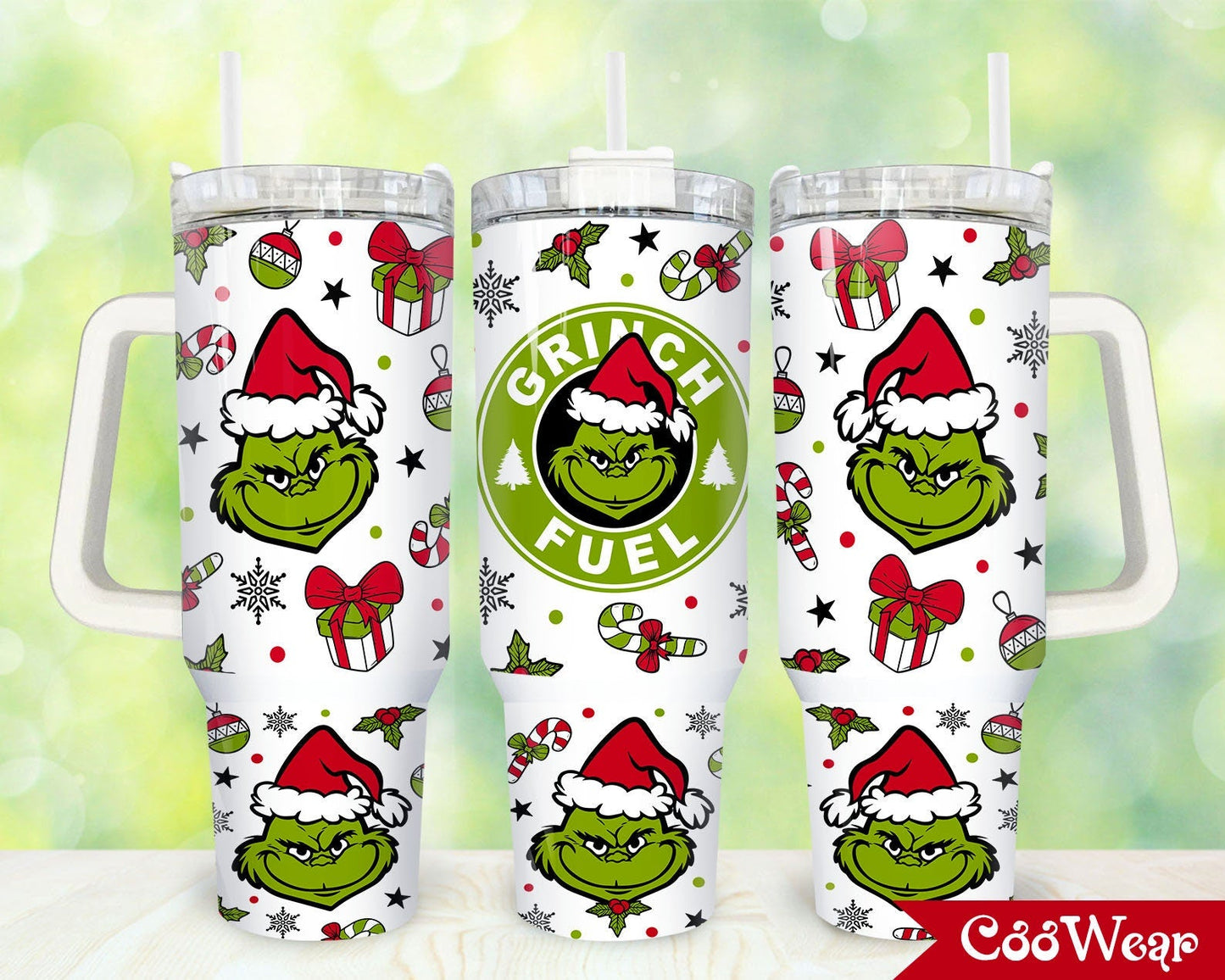 Christmas Fuel 40oz Tumbler Wrap Png, Christmas 2 pieces 40 oz Tumbler Png, Christmas Tumbler 40oz Png, Sublimation Designs - VartDigitals