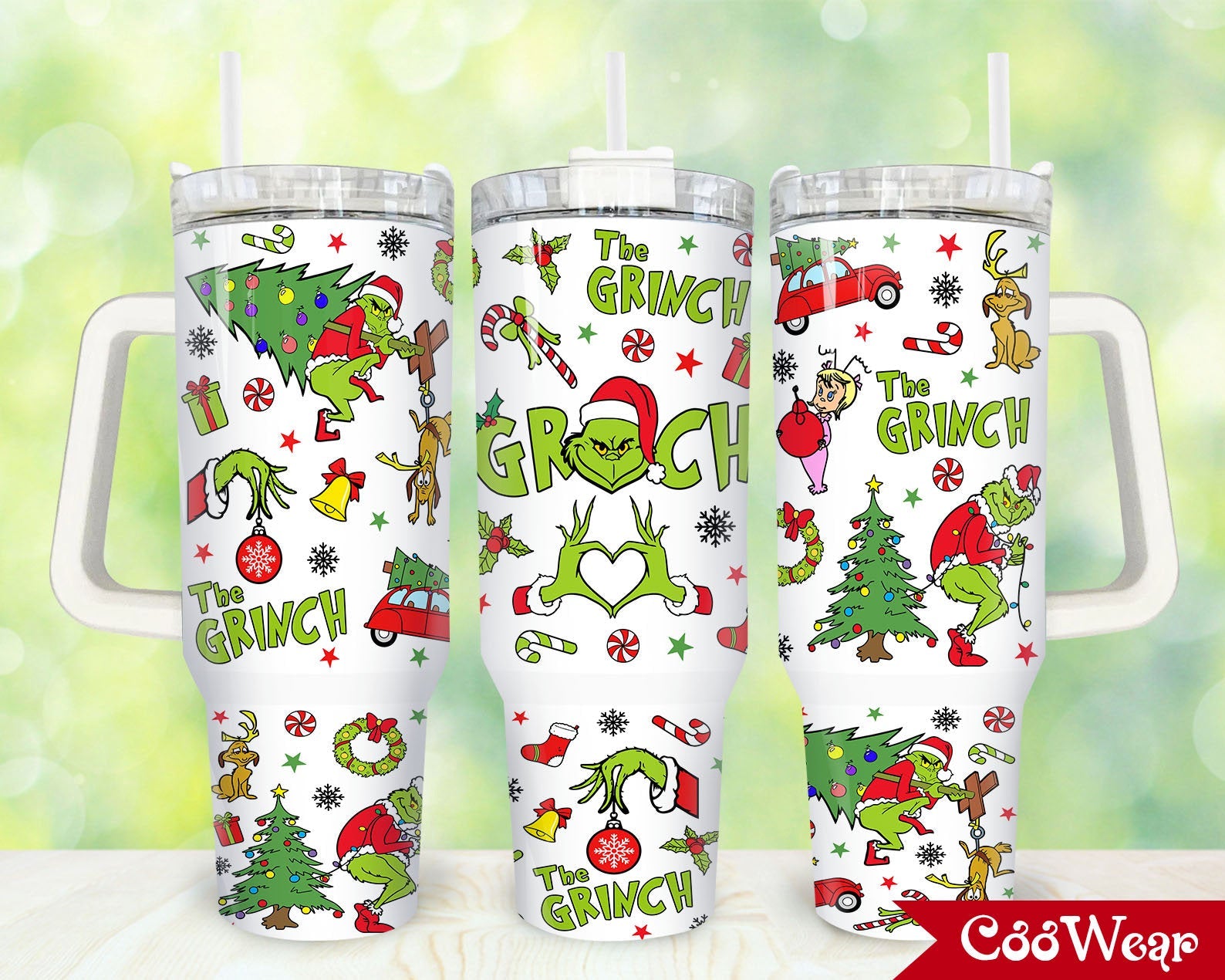 Christmas 40oz Tumbler Wrap Png, Merry Christmas 2 pieces 40 oz Tumbler Png, Cartoon Christmas Tumbler 40oz Png, Sublimation Designs - VartDigitals