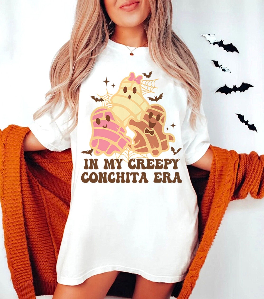 In My Creepy Conchita Era Ghost PNG, Spooky PNG, Halloween PNG, Pan Dulce, Cute Design, Concha Sublimation Design, Mexican Ghost Png - VartDigitals