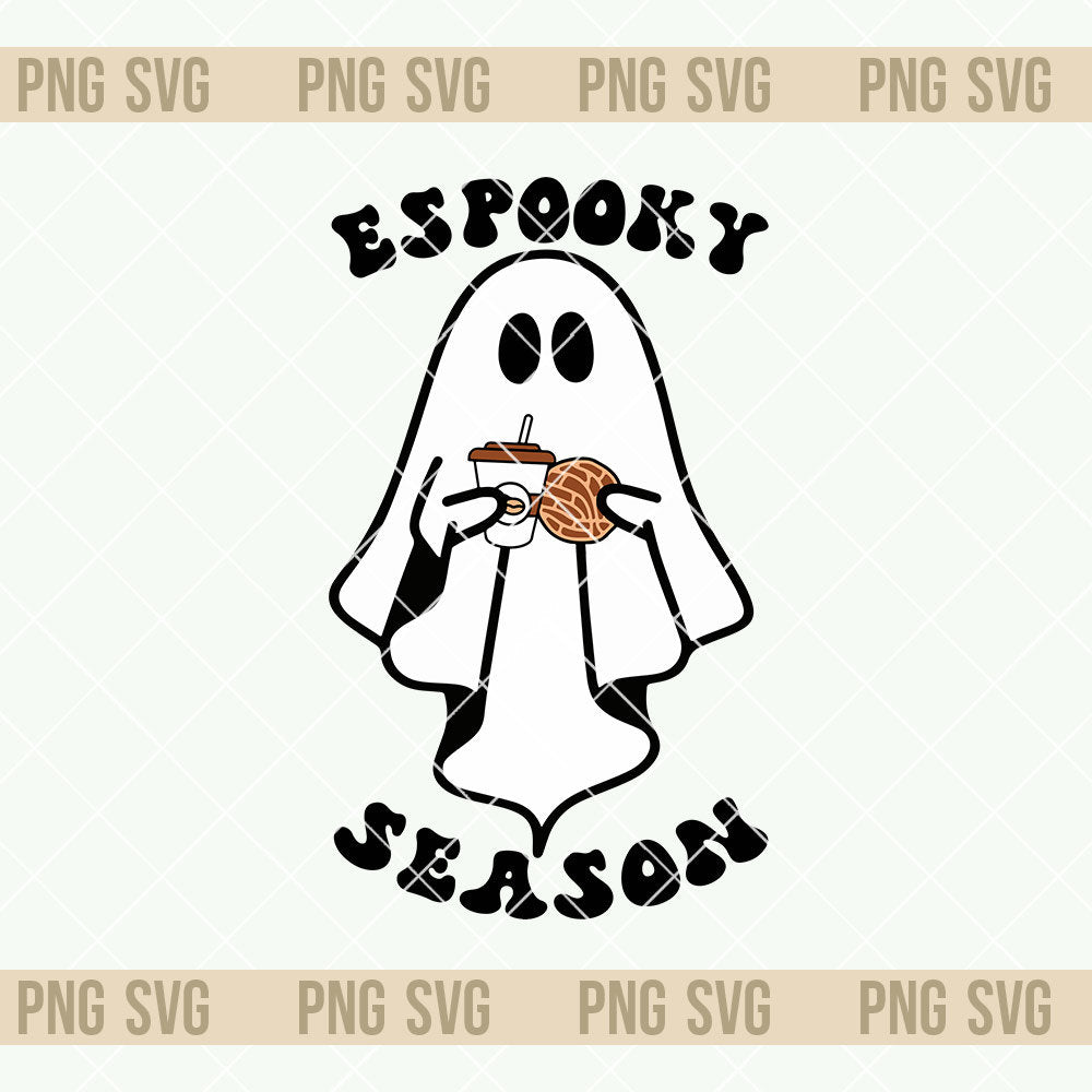 Espooky Season, Spooky Conchas PNG, Mexican Conchas Ghost, Halloween Png, Halloween Conchas Bundle SVG, Mexican Ghost SVG, Dia de Muertos - VartDigitals