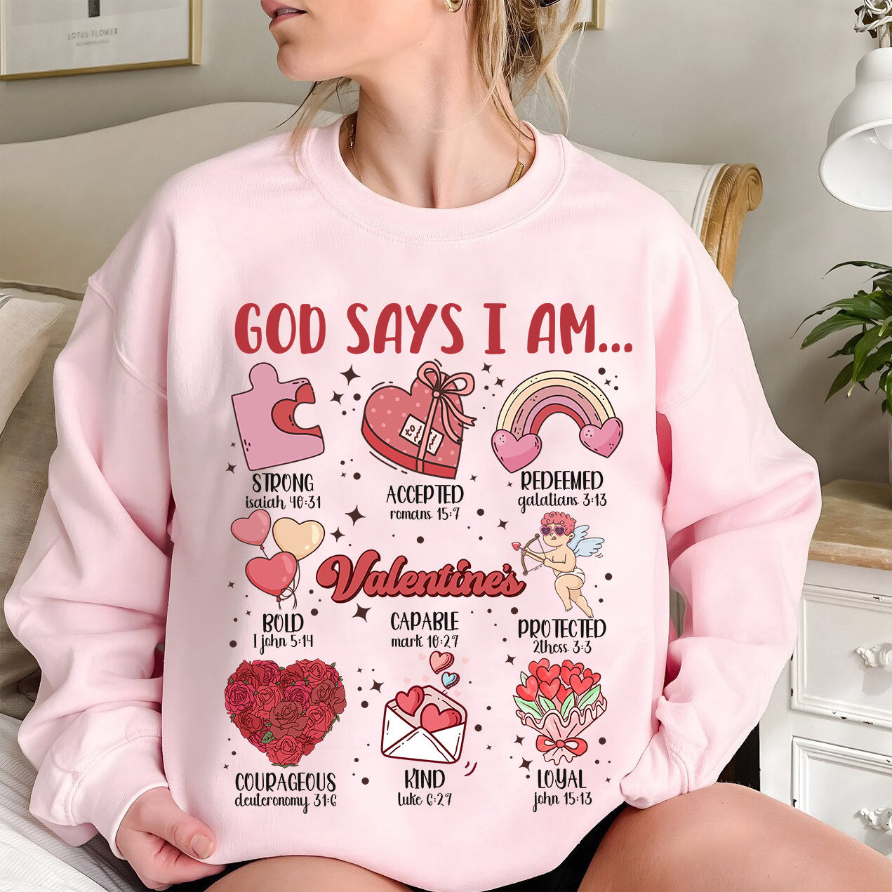 God Says I Am Valentine Png, Jesus Valentine Png, Valentine Doodle png, Christian Valentine png, Valentine bible verse png, valentine png - VartDigitals