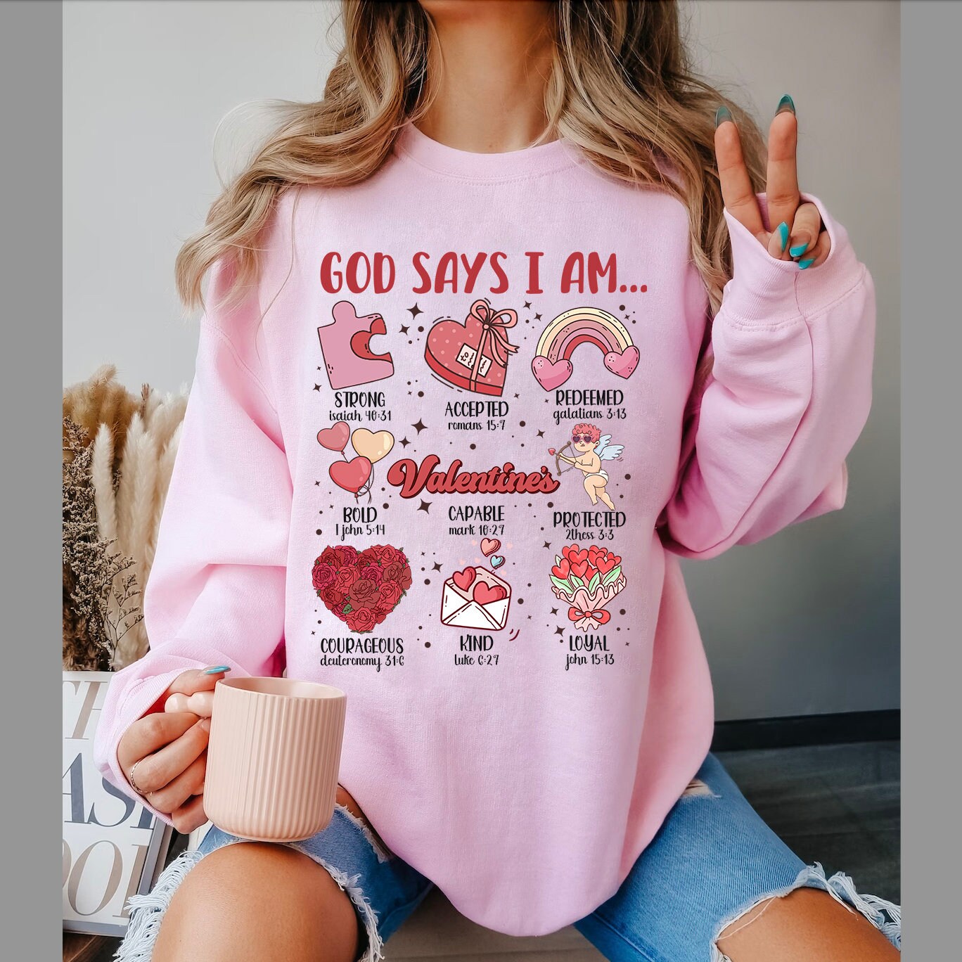 God Says I Am Valentine Png, Jesus Valentine Png, Valentine Doodle png, Christian Valentine png, Valentine bible verse png, valentine png - VartDigitals