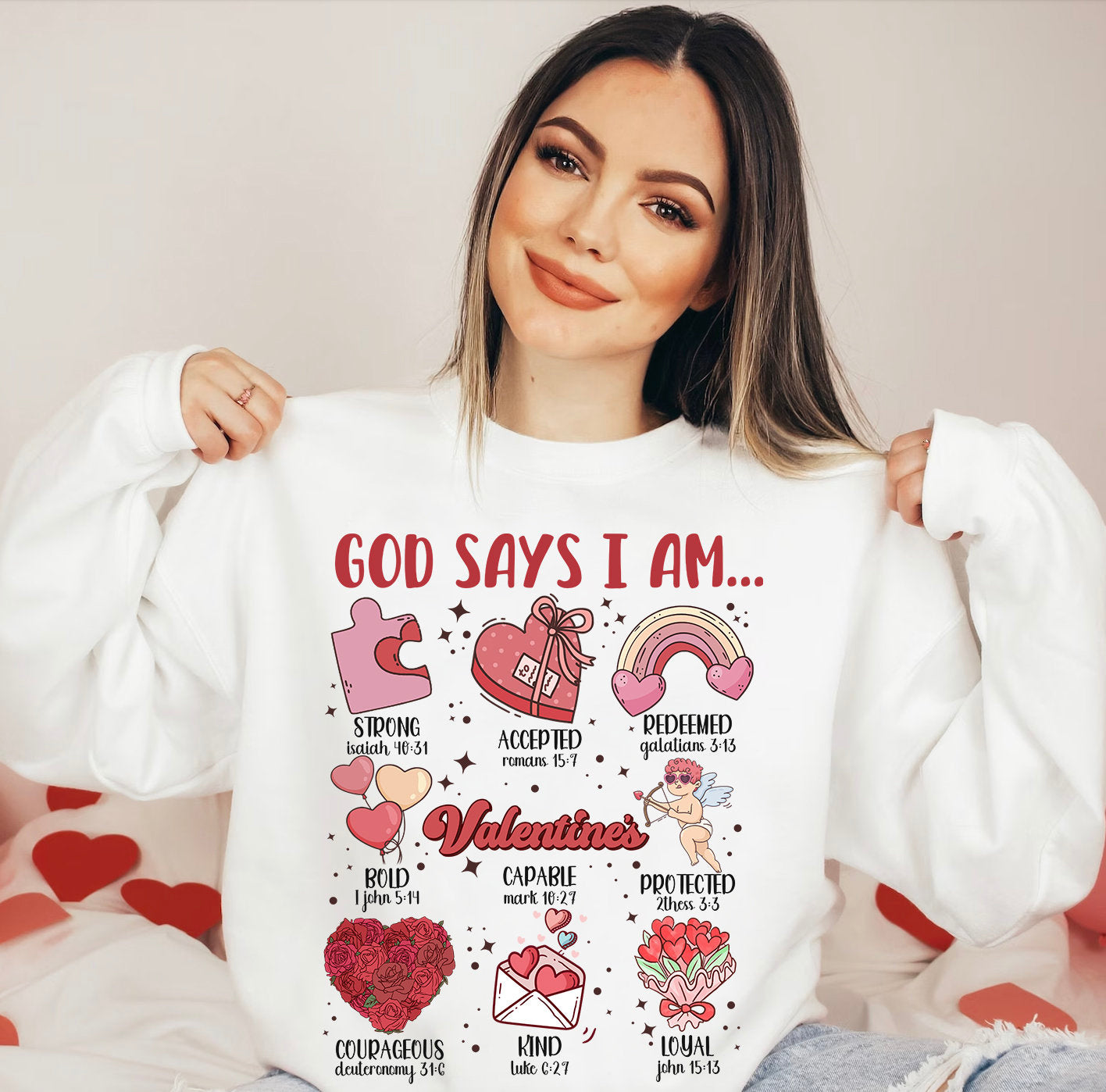 God Says I Am Valentine Png, Jesus Valentine Png, Valentine Doodle png, Christian Valentine png, Valentine bible verse png, valentine png - VartDigitals