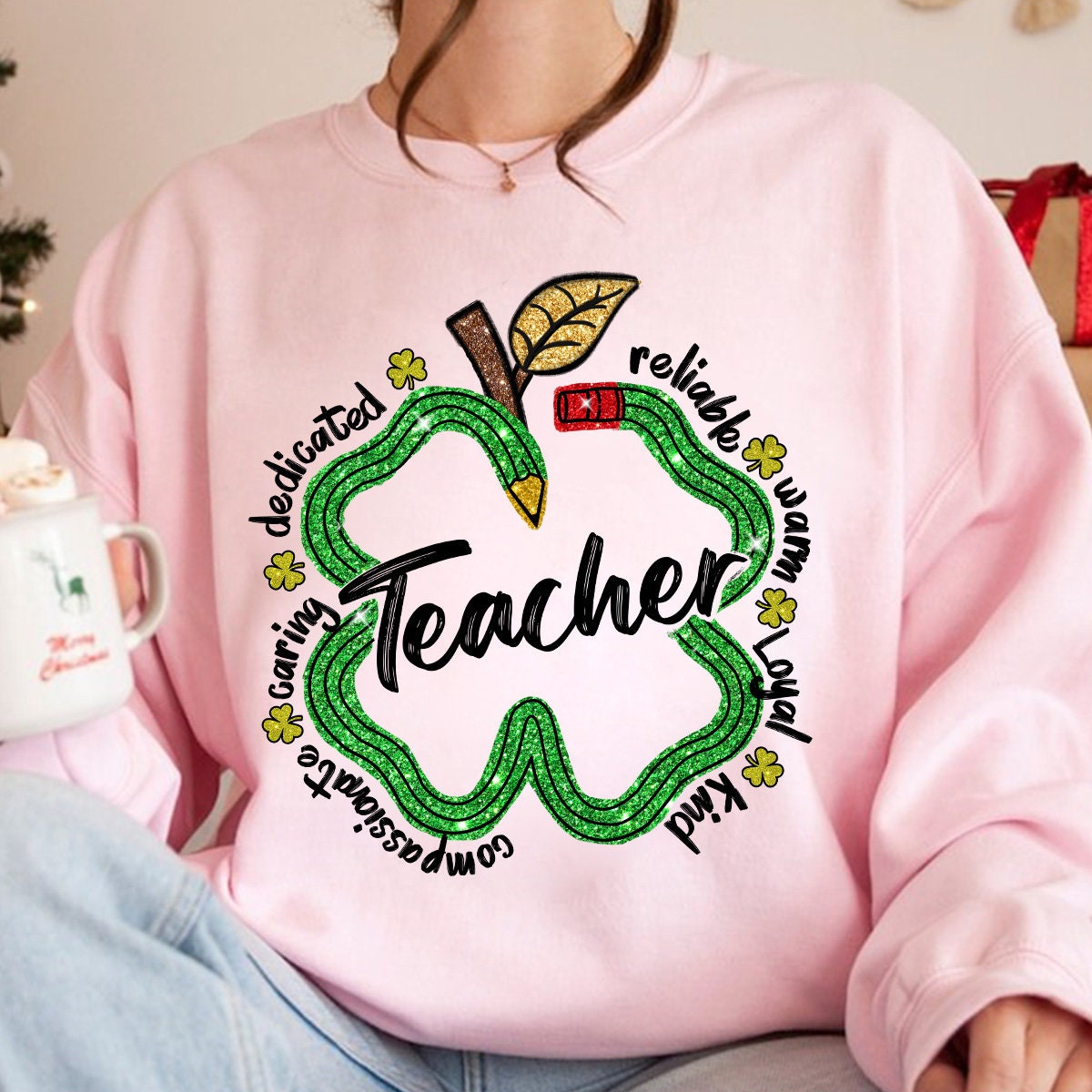 One Lucky Teacher Png, Teacher Pencils Patricks Day Png Sublimation, St Patrick's Day Png, Shamrock Teacher Shirt Png,St Patty's Day Png - VartDigitals