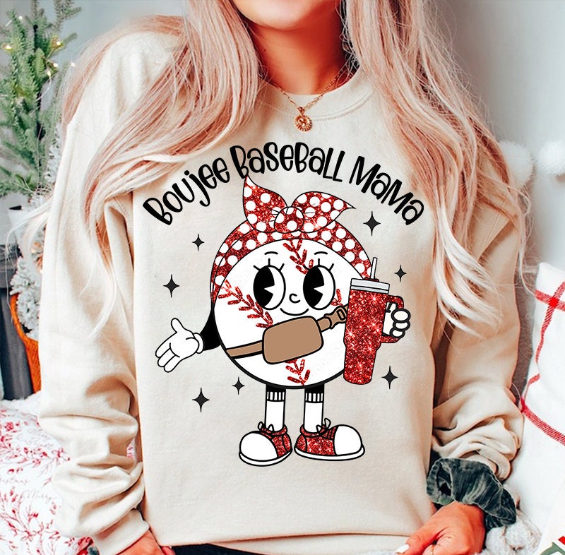 Baseball Mama Png, Boujee Baseball PNG, Sublimation Design, Digital Download Png, Sports PNG, Glitter Baseball PNG, Baseball Mom Png - VartDigitals