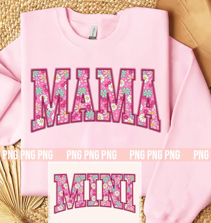 Mama Embroidery Floral png, Floral Mama Png, Mama Mini Embroidery png, Floral mama png, Pink Mama Mini png, Mama png, Mothers Day png - VartDigitals