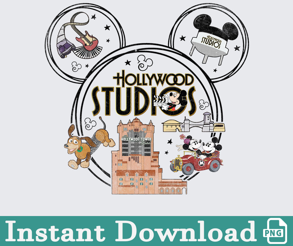 Hollywood Studios Png, Family Trip Png, Family Vacation Png, Mouse and Friends Png, Magical Kingdom, Vacay Mode, Png File For Sublimation 1