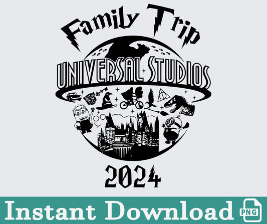 Universal Studios Svg, Family Trip Universal Studios Svg, Universal Studios Shirt Svg, Digital Download