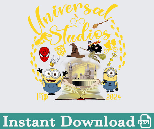 Universal Studio 2024 Png, 2024 Family Trip Png, Universal Studios Trip, Universal Bundle Png, Sublimation Design, Png Download 35