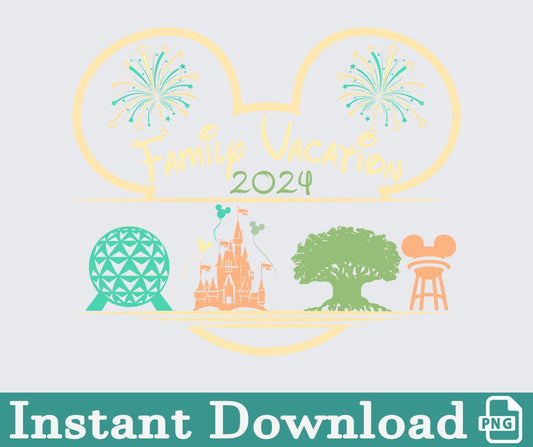 Universal Studio 2024 Png, 2024 Family Trip Png, Universal Studios Trip, Universal Bundle Png, Sublimation Design, Png Download 42