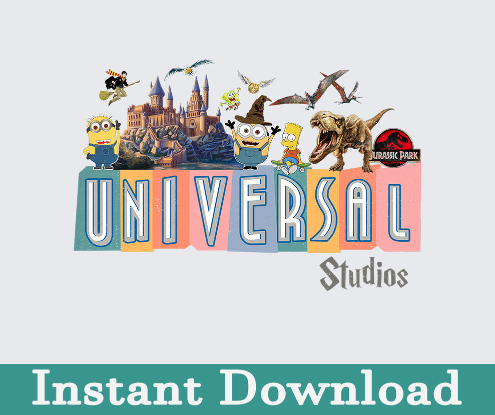 Universal Studio 2024 Png, 2024 Family Trip Png, Universal Studios Trip, Universal Bundle Png, Sublimation Design, Png Download 8