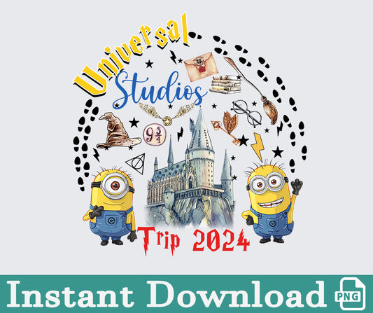 Universal Studio 2024 Png, 2024 Family Trip Png, Universal Studios Trip, Universal Bundle Png, Sublimation Design, Png Download 91