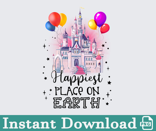 The Happiest Place On Earth Svg, Magical Castle Svg, Mouse Castle Png, Family Vacation Shirt, Magical Kingdom Svg, Family Trip Png