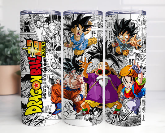 Cartoon Tumbler Bundle Wrap, Comic Tumbler, 20oz Skinny Straight, Goku Tumbler Wrap, Tumbler Sublimation, Anime Dragon Png, Png bundle, Png 6