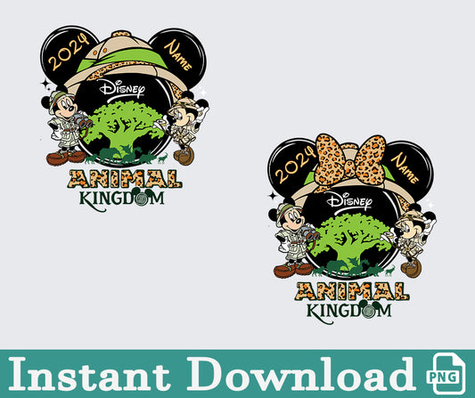 Couple Animal Kingdom PNG, Wild Disney Couple Shirts, Animal Kingdom Theme Park Couple, Safari Adventure, Mickey and Minnie, Safari Trip Shirts