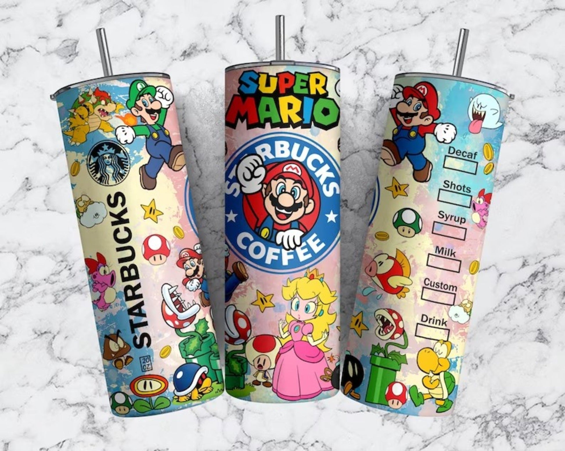 Cartoon Tumbler Wrap Bundle, 20oz Skinny Tumbler Sublimation Design, Sublimation Design, Mario Tumbler, 20oz Skinny Straight2,Cartoon Tumbler2 - VartDigitals