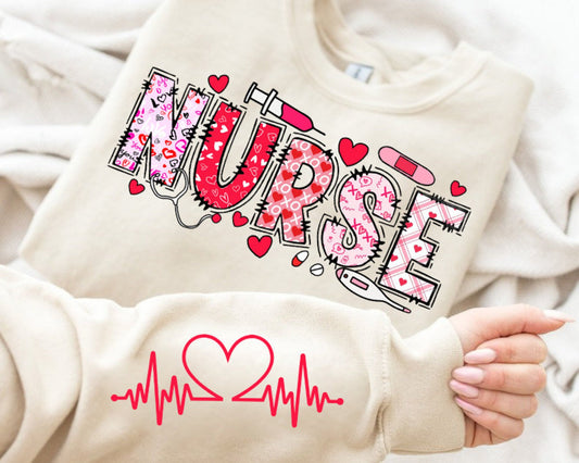 Retro Nurse Valentine Png, Loved Nurse Png, Nurse Valentines Day Sublimation Design, Valentine Nurse Png, Nicu Labor Peds Gift, Nurse Gift - VartDigitals