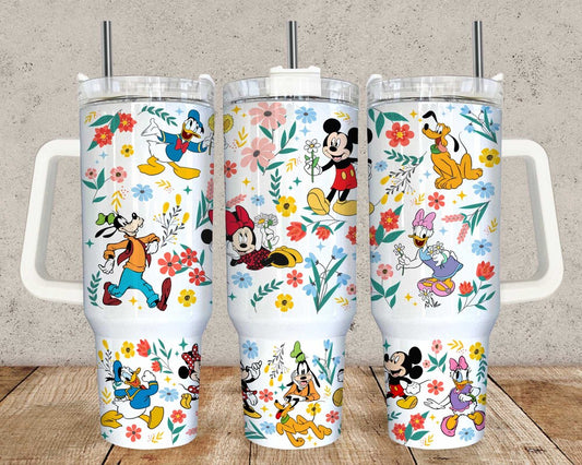 2 Designs Cartoon Christmas 40oz Tumbler Wrap PNG, Cartoon Quencher Tumbler Design, Christmas Cup Wrap Designs, Full Glass Can Wrap 1