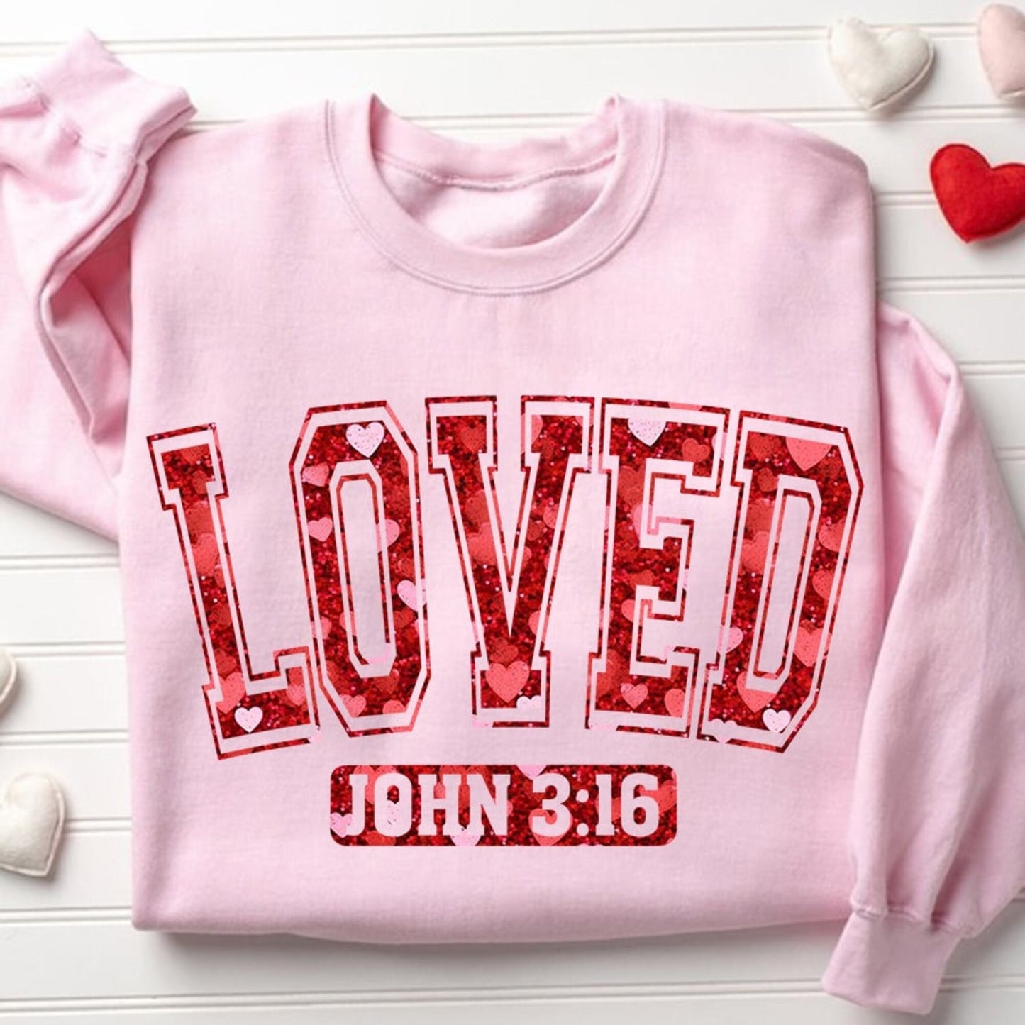 Loved John 316 PNG, So Very Loved Png, Christian Valentines Sublimation, Valentine Glitter Design PNG, Valentines Day T Shirt Design - VartDigitals