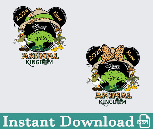 Couple Animal Kingdom PNG, Wild Disney Couple Shirts, Animal Kingdom Theme Park Couple, Safari Adventure, Donald and Daisy, Safari Trip Shirts